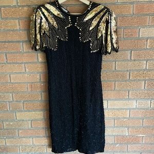 Vintage 80s Stenay Sequin Dress